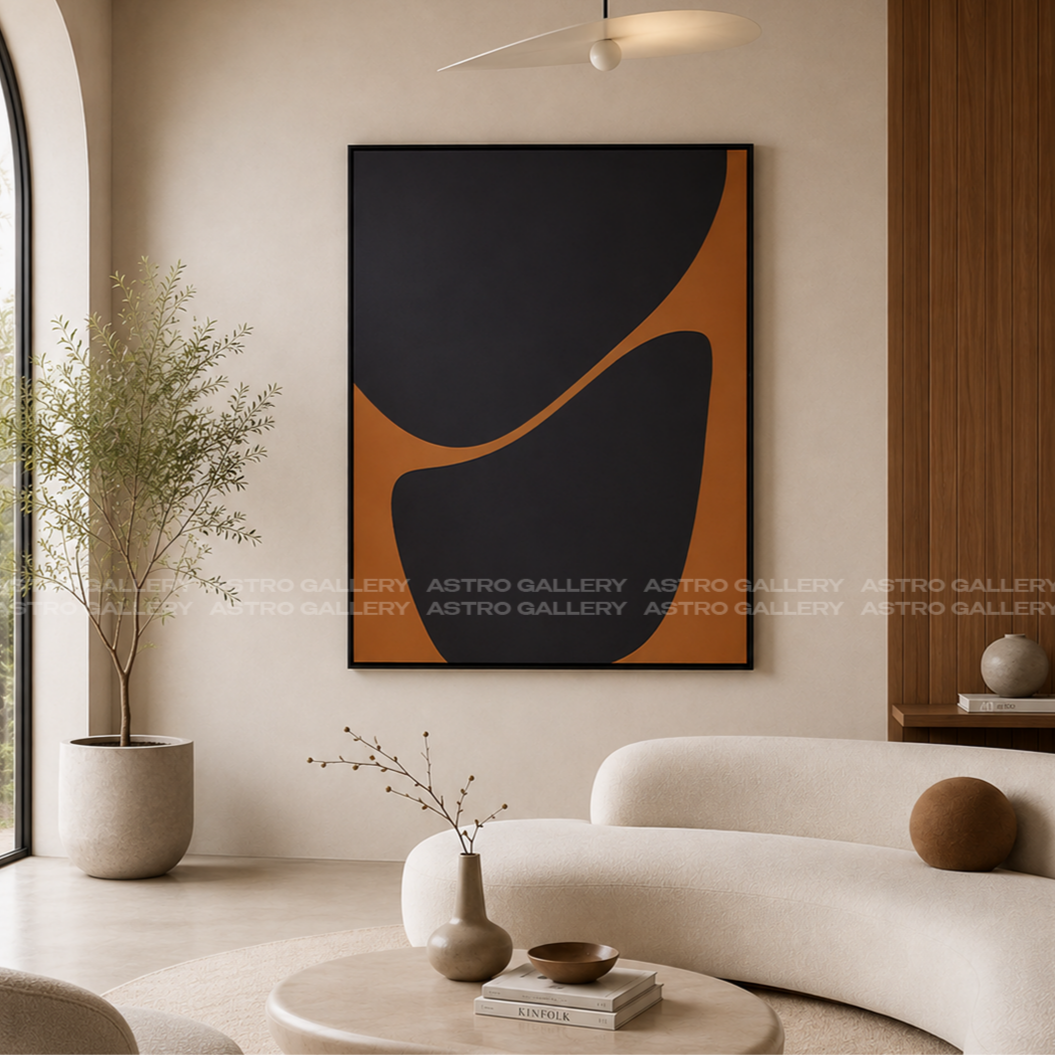 Rocks Pair Framed Canvas