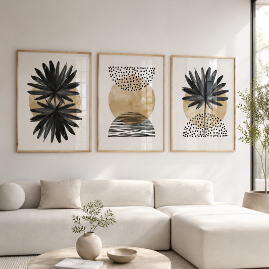 Botanical Beige Set Of Three