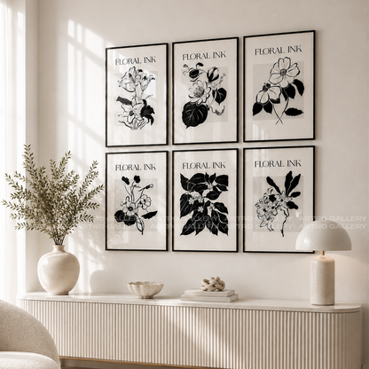 Floral Ink Set Of Six