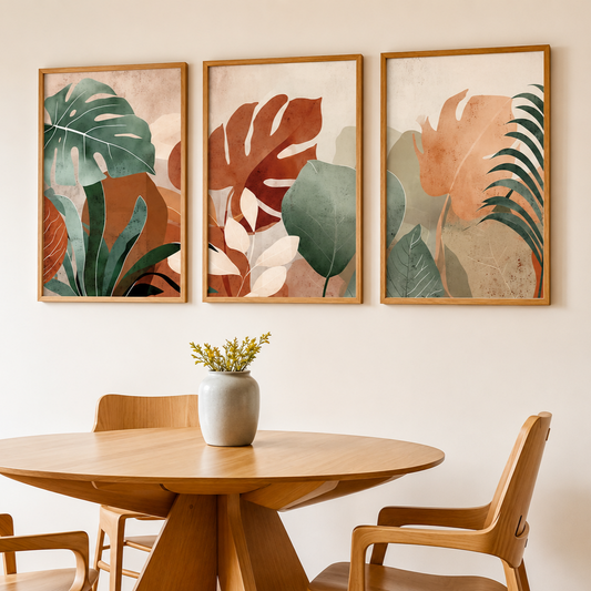 Colorful Botanical Set Of Three