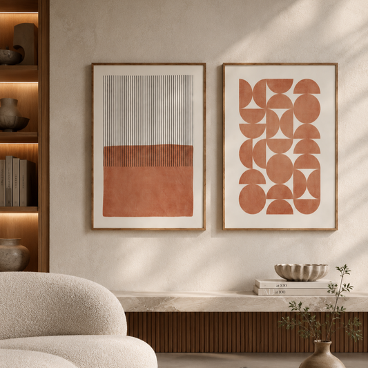 Mid Century Set Of Two