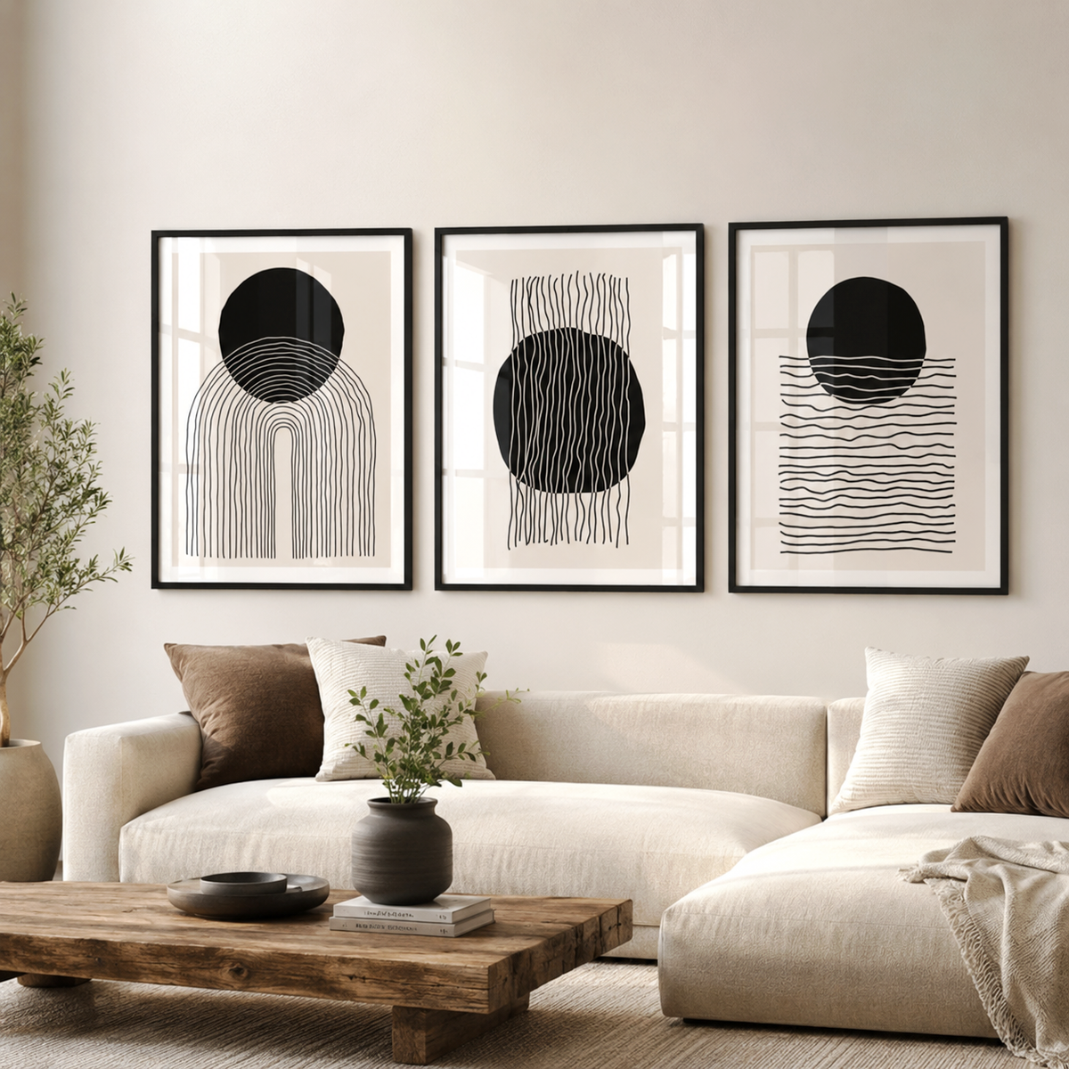 Boho Black Set Of Three