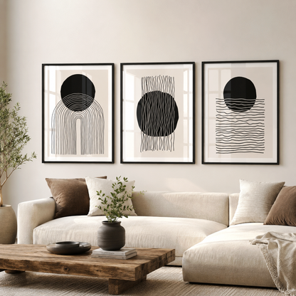 Boho Black Set Of Three